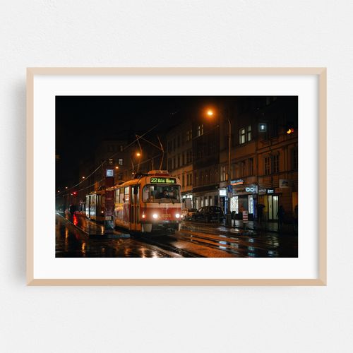 Tram on a Rainy Night, Prague 02