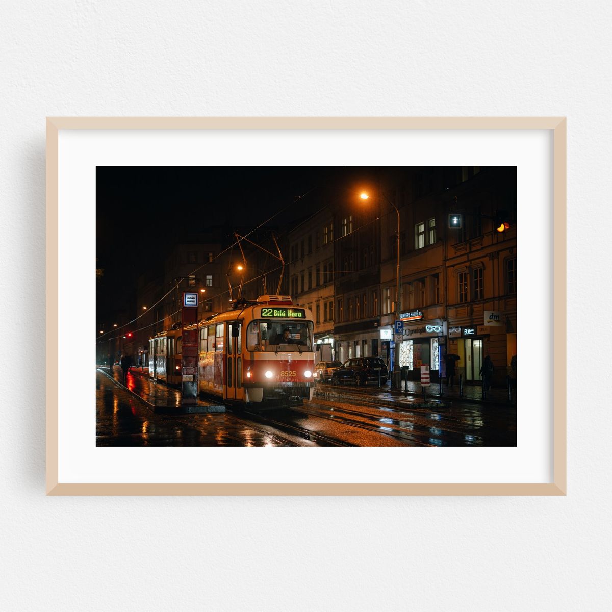 Tram on a Rainy Night, Prague 02 – image 1 of 6
