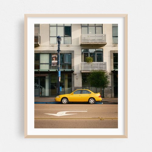 Yellow Car in East Village, San Diego