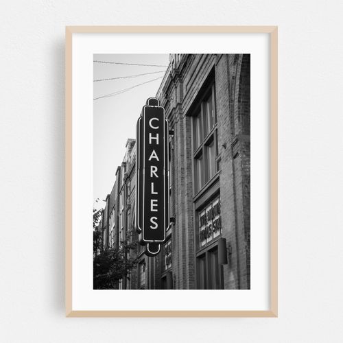 The Charles Theater B&W