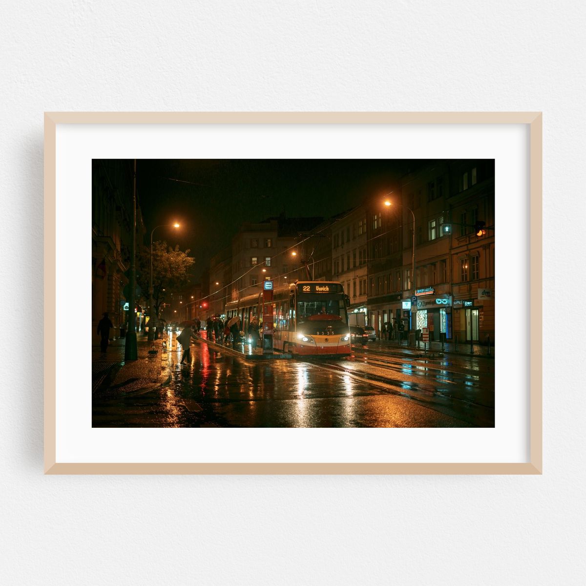 Tram on a Rainy Night, Prague 03 – image 1 of 6