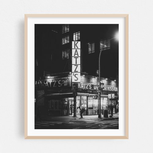 Katz's by Night B&W