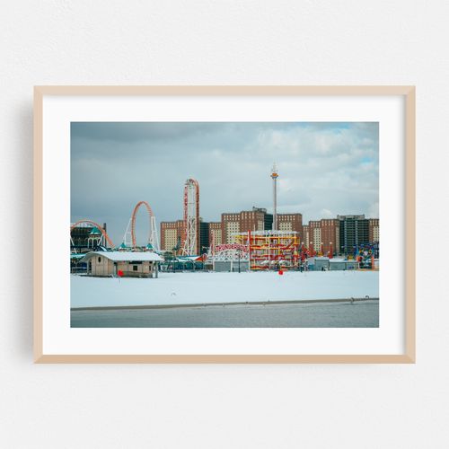 Snowy Coney Island, Brooklyn