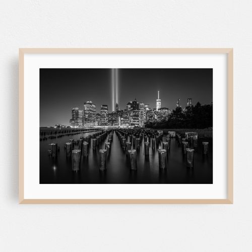 Tribute in Light 02 B&W