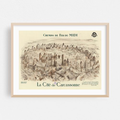 Chemins de fer du Midi. La Cité de Carcassonne