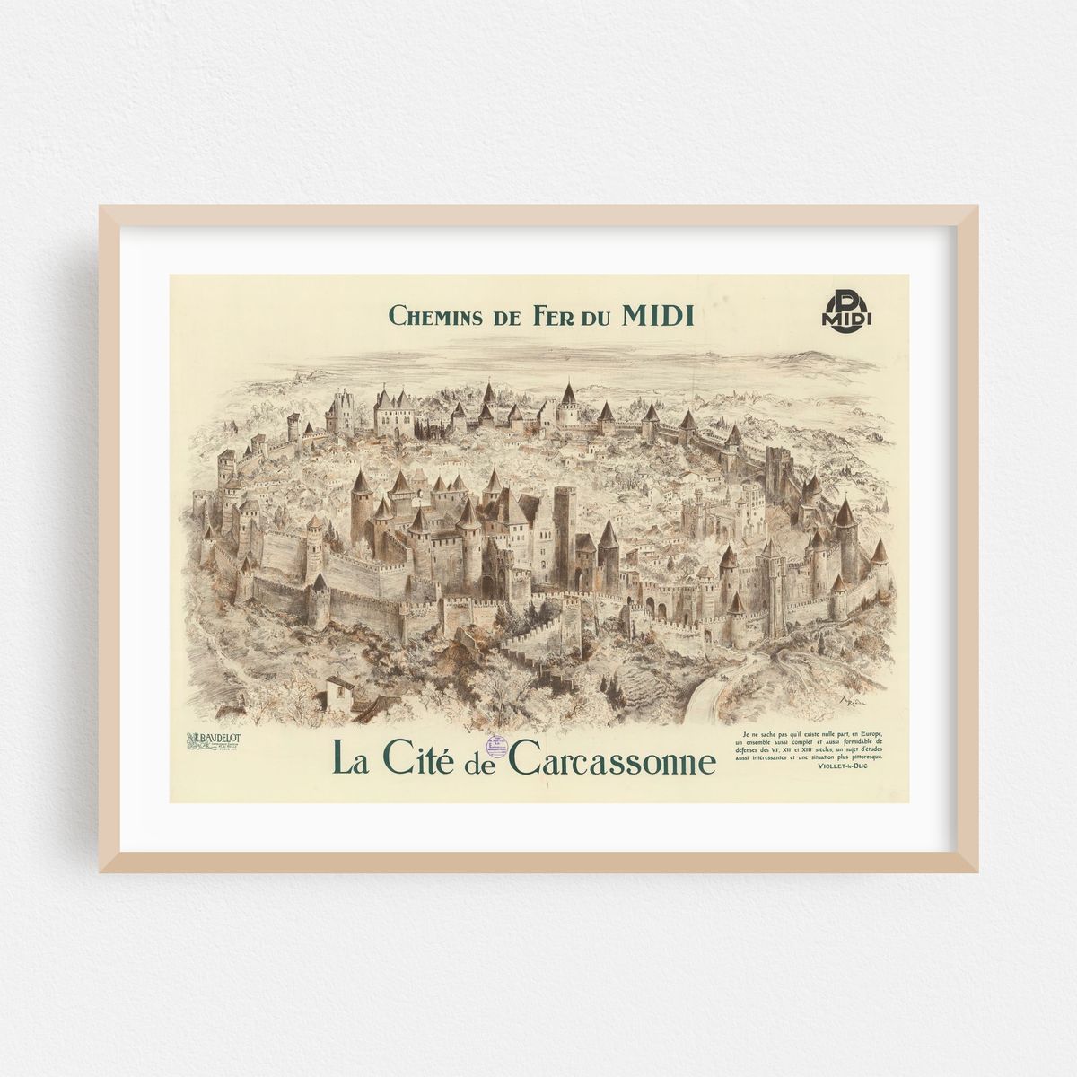 Chemins de fer du Midi. La Cité de Carcassonne – image 1 of 3