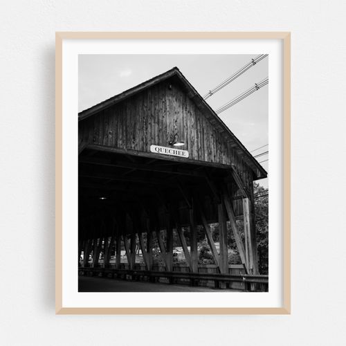 Quechee Covered Bridge 01 B&W