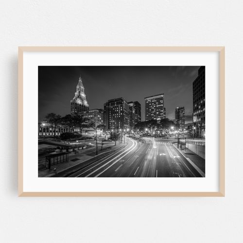 Pearl Street, Hartford B&W