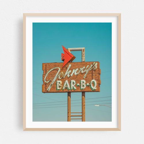 Johnny's Bar-B-Q Sign