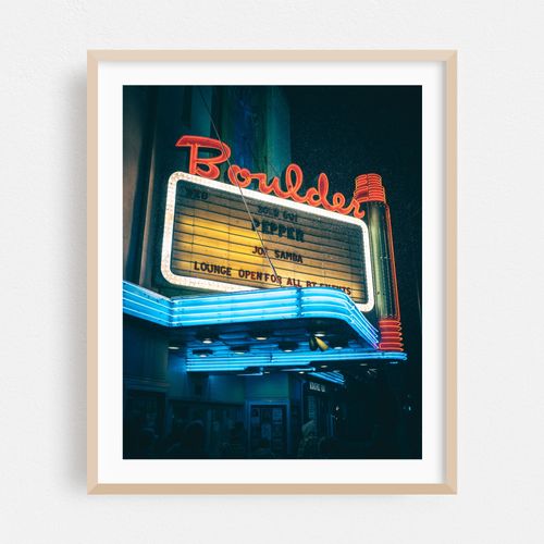 Boulder Theater Neon