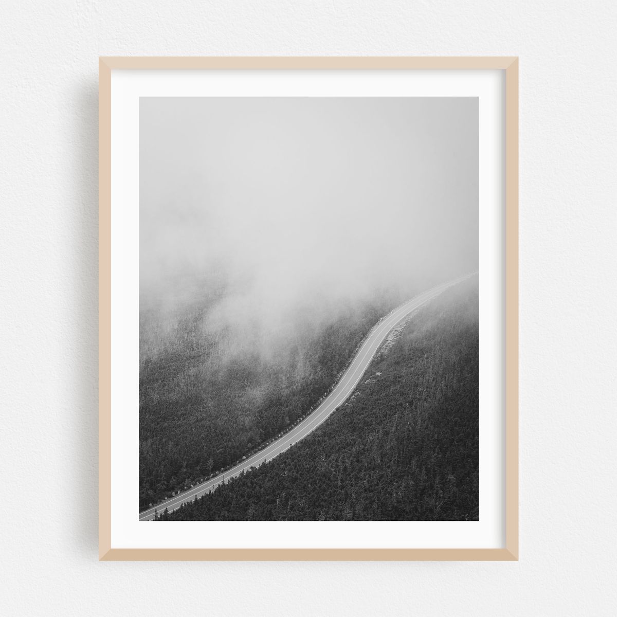 Whiteface in Fog B&W – image 1 of 12