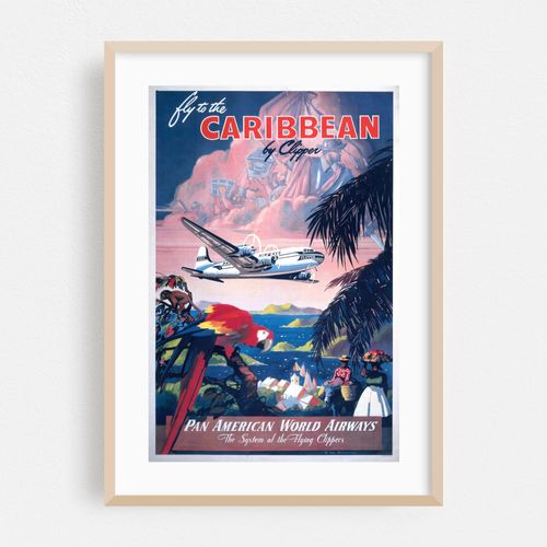 Fly to the Caribbean by clipper. Pan American World Airways (1950)