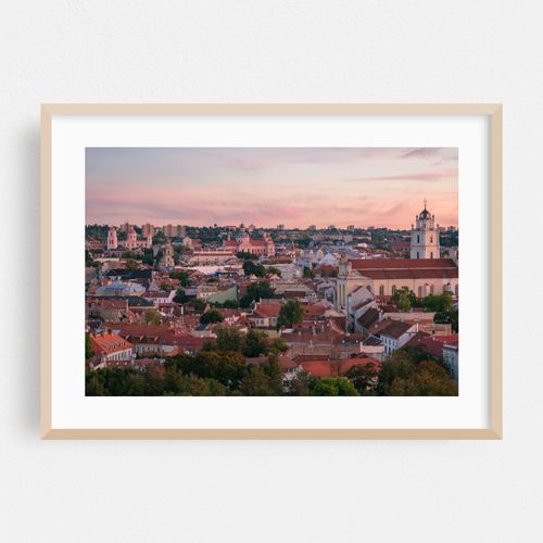 Sunset from Gediminas Castle, Vilnius 01
