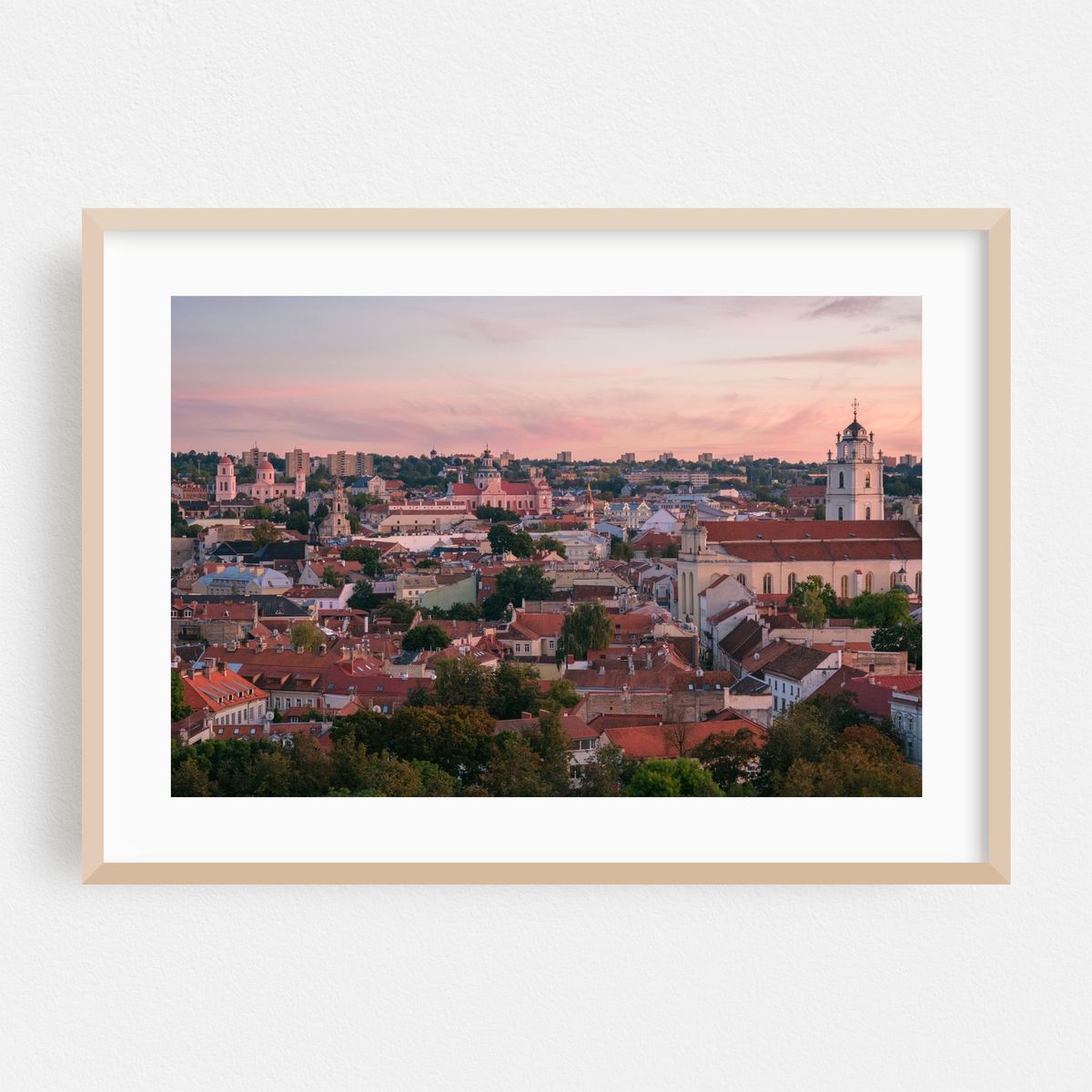 Sunset from Gediminas Castle, Vilnius 01 – image 1 of 6