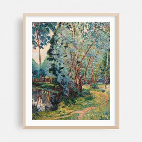 Paysage boise à l’étang (circa 1890)