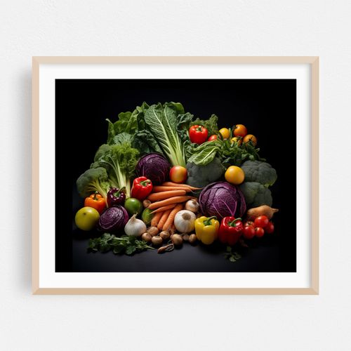 A Bounty of Colors Vegetable Photorealism 2