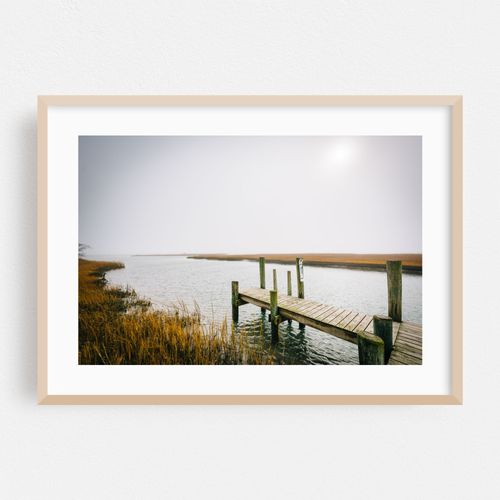 Docked along Chincoteague Island
