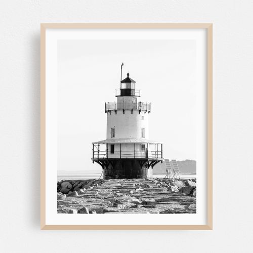 Spring Point Ledge Lighthouse B&W