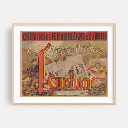 Chemins de Fer d’Orléans & du Midi. La Reine des Pyrénées, Luchon (1890)