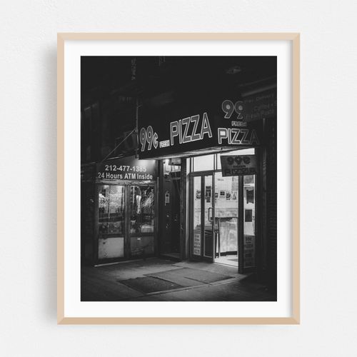 99 Cent Pizza B&W