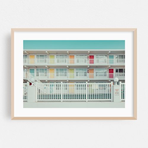 Lollipop Motel Facade in Spring