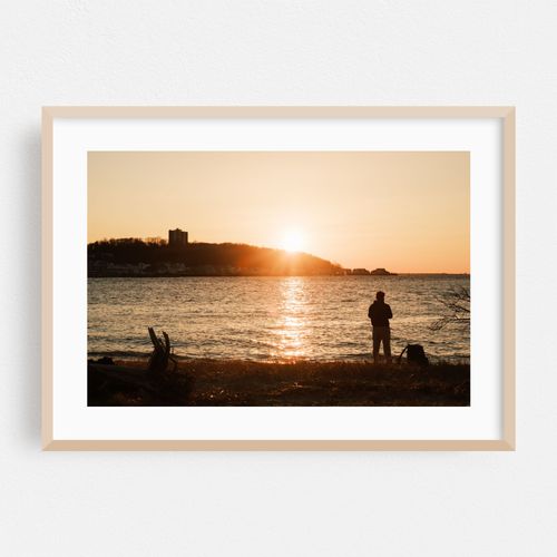 Fishing at Sunset, Sandy Hook 01