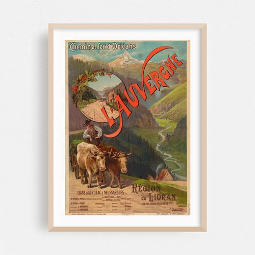 Chemin de fer d’Orléans. L’Auvergne. Région du Lioran (Le Puy Lioran) (1893)