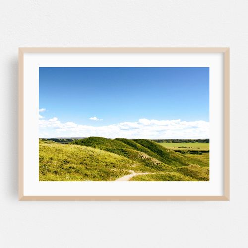 Rolling Hills and Open Sky on the Canadian Prairies