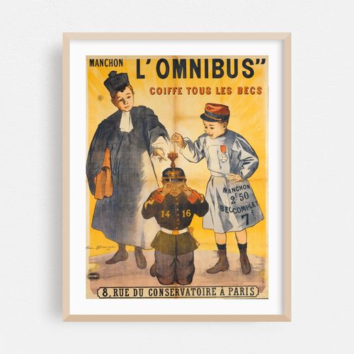 Manchon L’Omnibus Coiffe Tous Les Becs (1895)