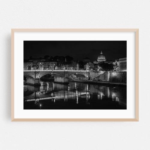 Tevere by Night B&W