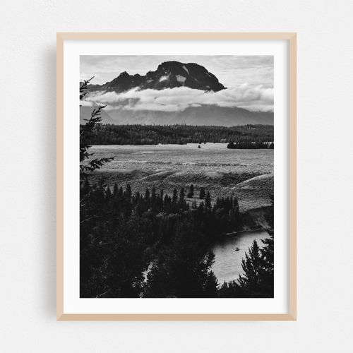 Snake River in Black-and-White