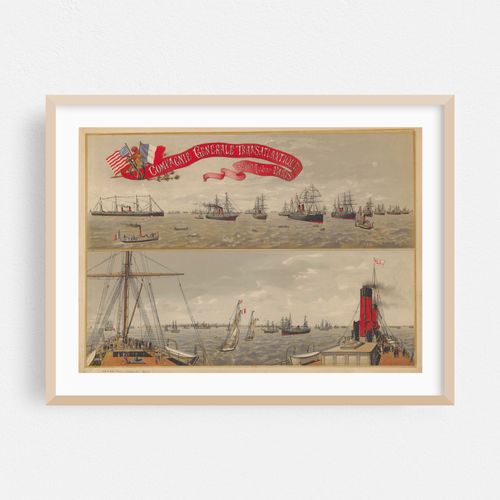Compagnie Générale Transatlantique, 6, rue Auber Paris (1890)
