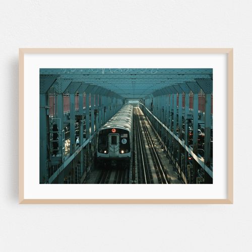 Train on the Williamsburg Bridge 04
