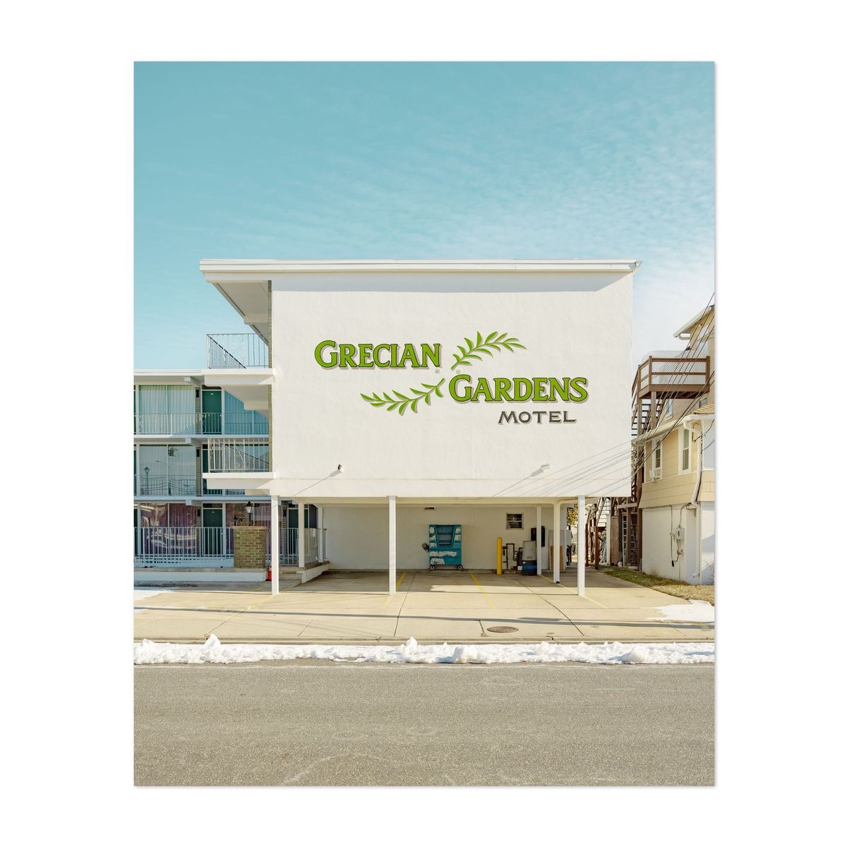 Grecian Gardens Motel in Winter – image 1 of 2