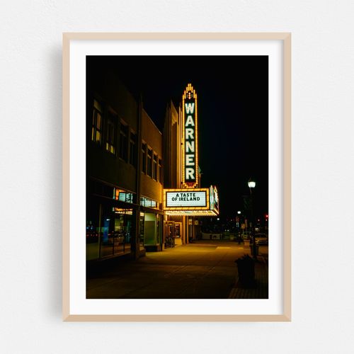 Warner Theatre at Night, Torrington
