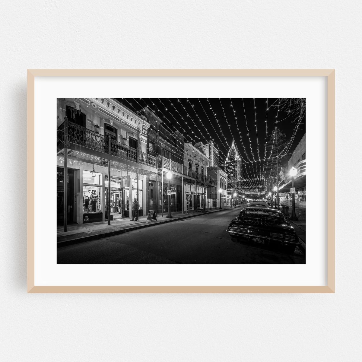 Lights on Dauphin 02 B&W – image 1 of 9
