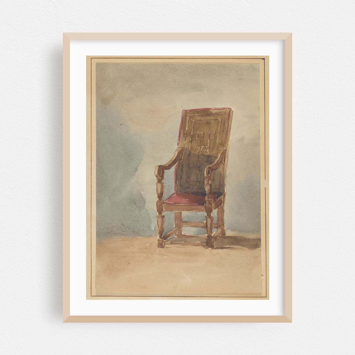 Study of an Antique Armchair (1849) – image 1 of 3