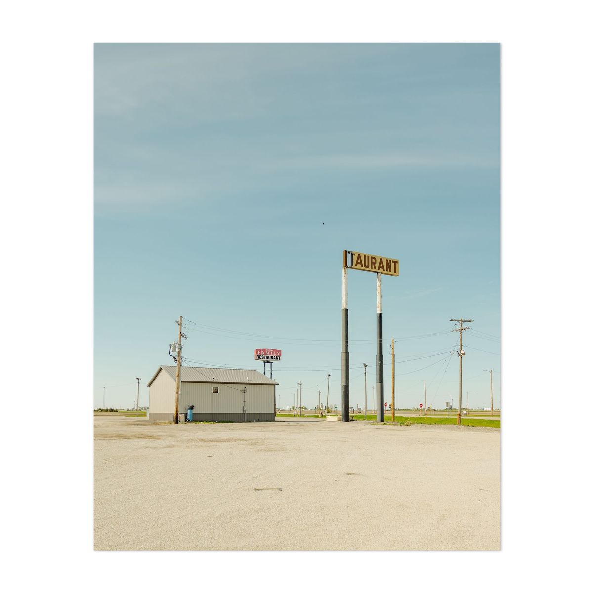 Damaged Restaurant Sign in Chenoa 01 – image 1 of 2