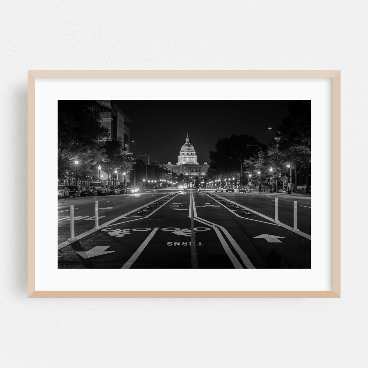 Pennsylvania Avenue & The Capitol B&W – image 1 of 6