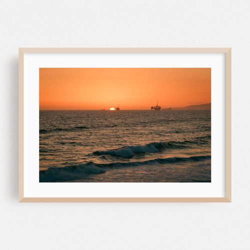 Waves at Sunset, Huntington Beach