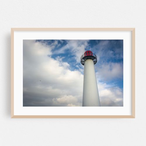 Close-up of Long Beach Harbor Lighthouse