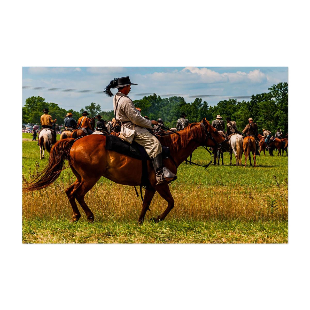 Confederate Officer Trotting To Battle – image 1 of 2