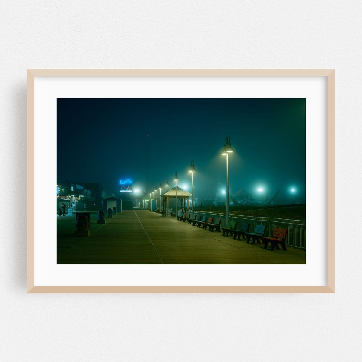 Foggy Night on the Boardwalk, Seaside Heights 02 – image 1 of 6