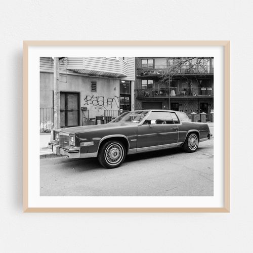 Old Cadillac, Greenpoint 01 B&W