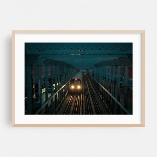Train on the Williamsburg Bridge 03