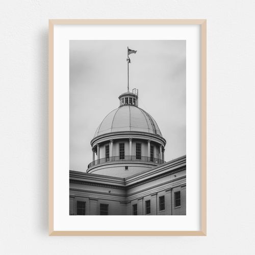 Alabama State Capitol 04 B&W