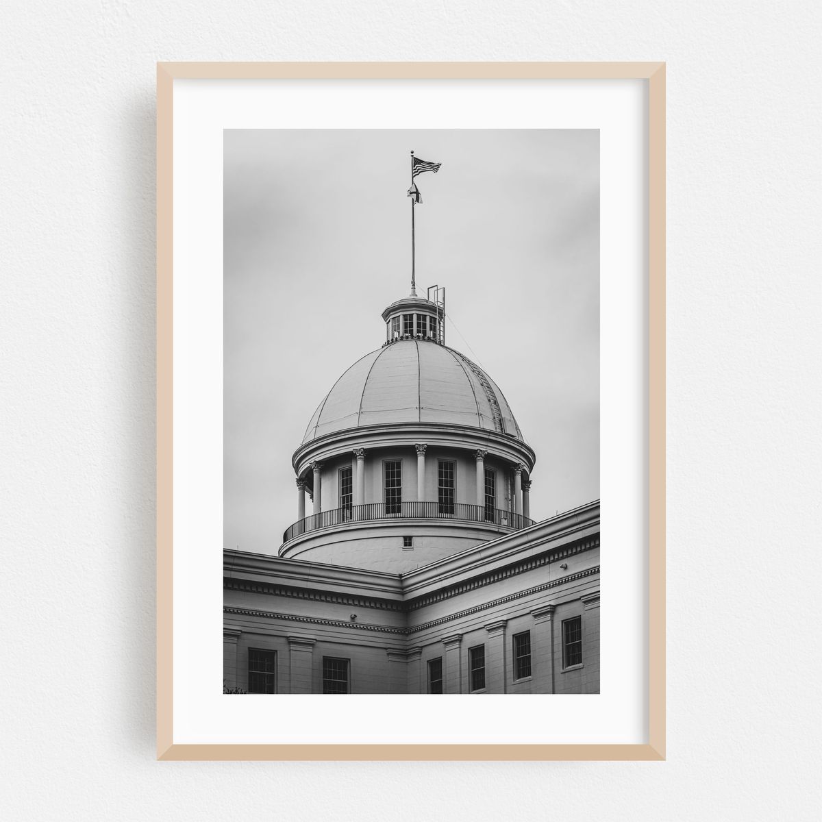 Alabama State Capitol 04 B&W – image 1 of 16