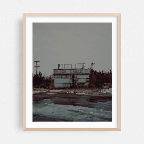 Abandoned Ice Cream Stand in Winter 01