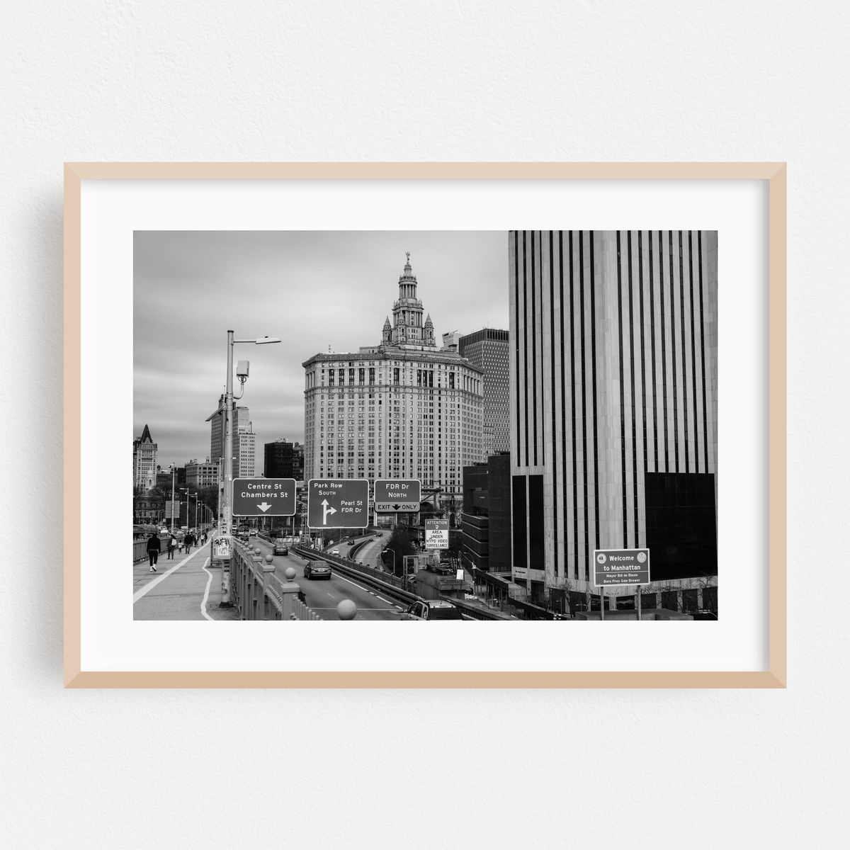 Brooklyn Bridge & City Hall B&W – image 1 of 6