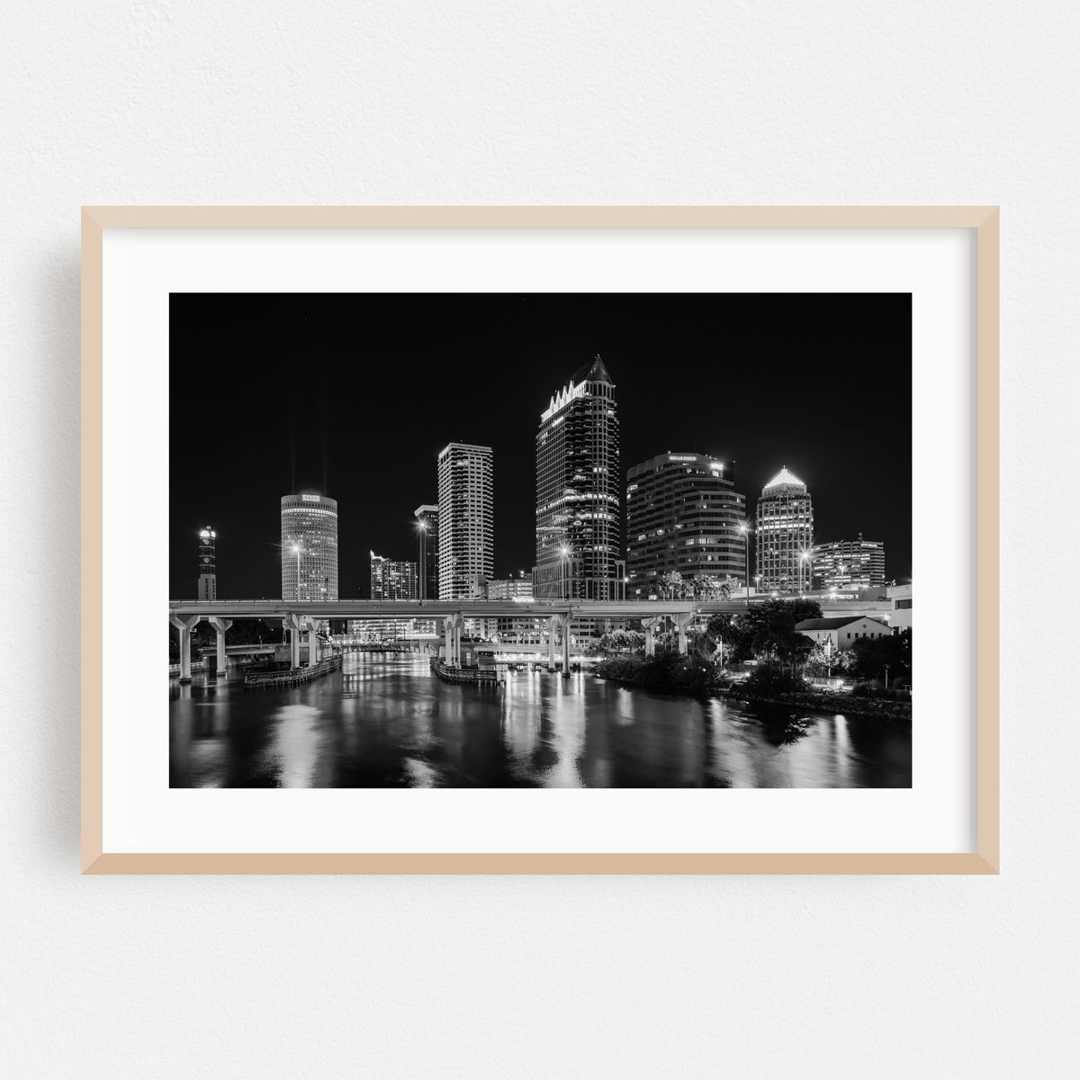 The Tampa Skyline B&W – image 1 of 6